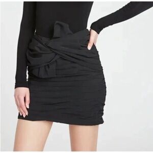Amur black Kehlani ruched mini skirt
